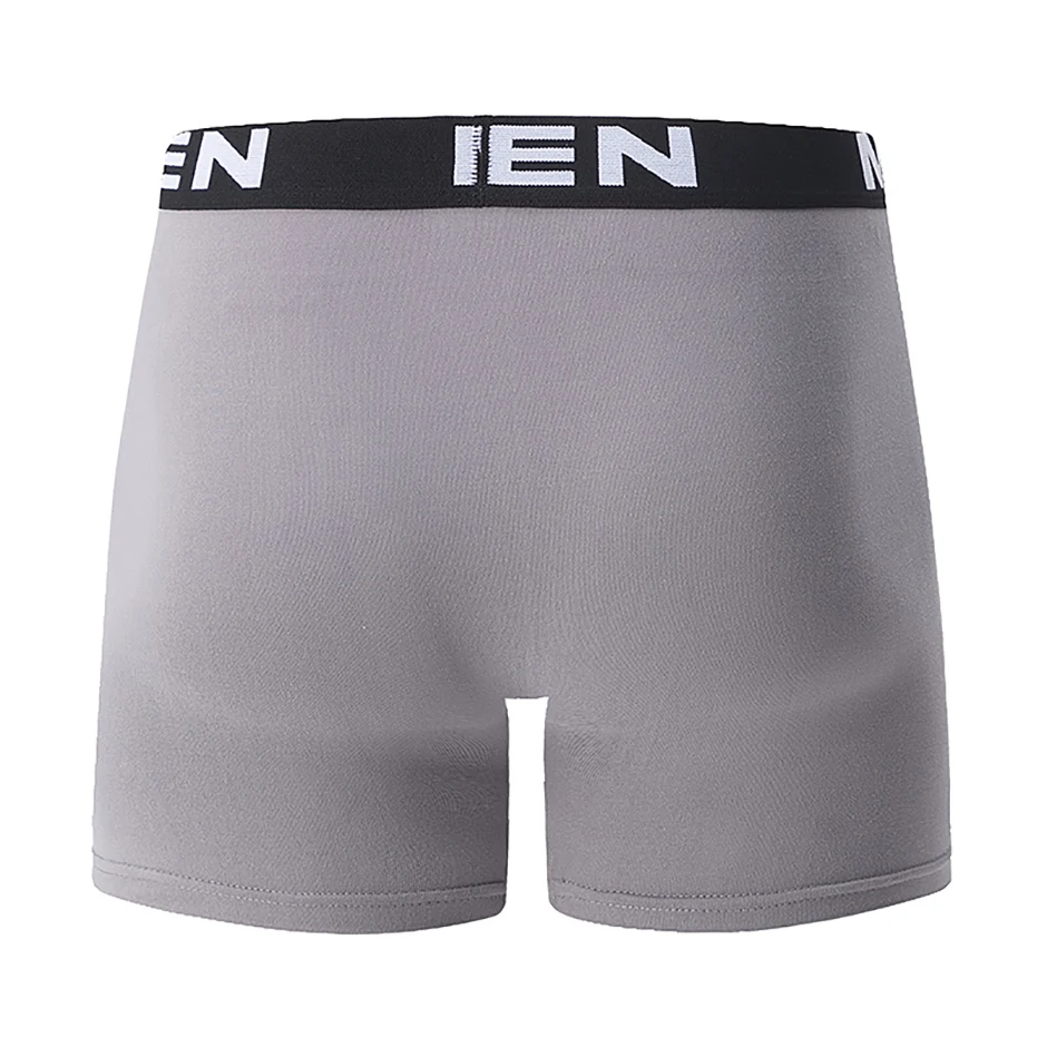 4/7 Piece Set Of Four Season Men's Solid Color Long Casual Underwear Fashionable Sports Base Shorts Plus Size Flat Corner Pants