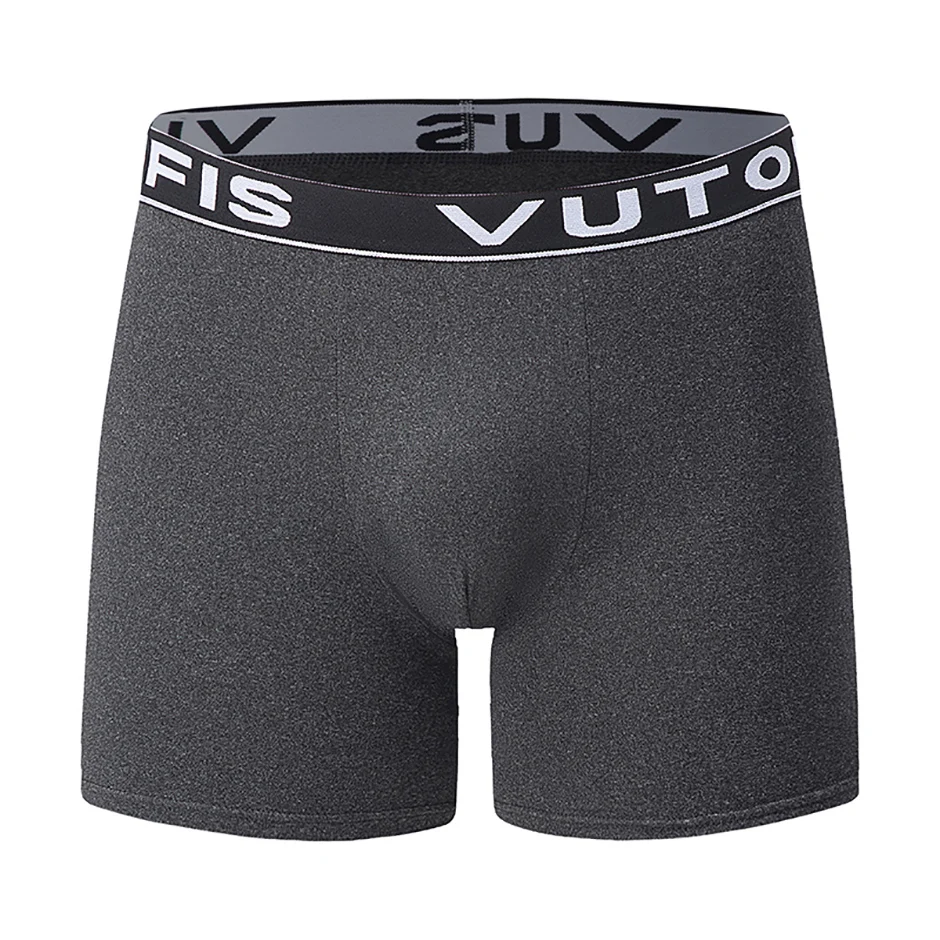 4/7 Piece Set Of Four Season Men's Solid Color Long Casual Underwear Fashionable Sports Base Shorts Plus Size Flat Corner Pants
