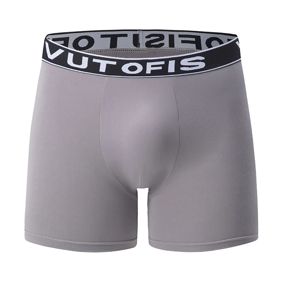 4/7 Piece Set Of Four Season Men's Solid Color Long Casual Underwear Fashionable Sports Base Shorts Plus Size Flat Corner Pants
