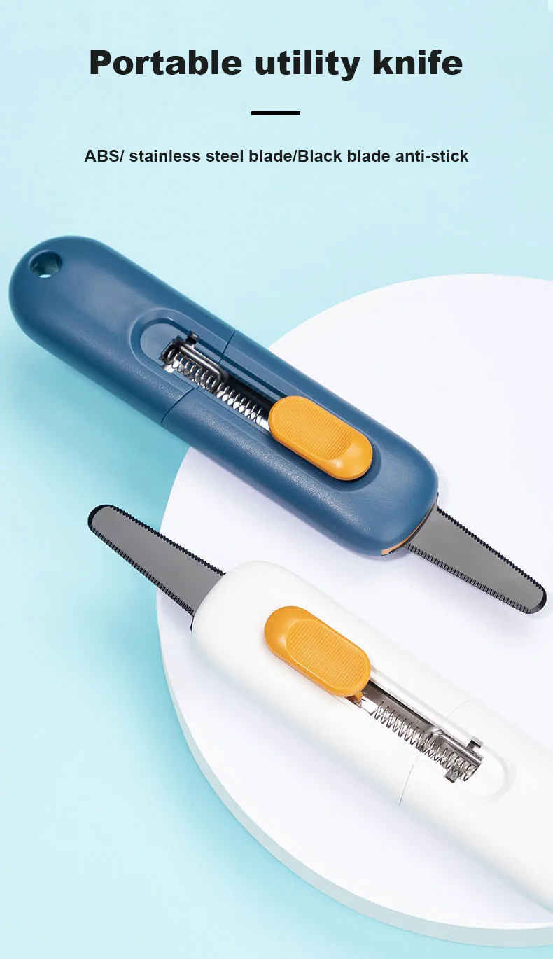 Deli Utility Knife Multipurpose Pocket Knife нож Paper Box Cutter Letter Opener Anti-sticking Retractable Blade for Home Office