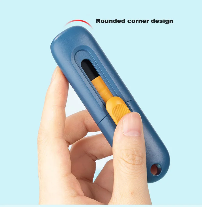 Deli Utility Knife Multipurpose Pocket Knife нож Paper Box Cutter Letter Opener Anti-sticking Retractable Blade for Home Office