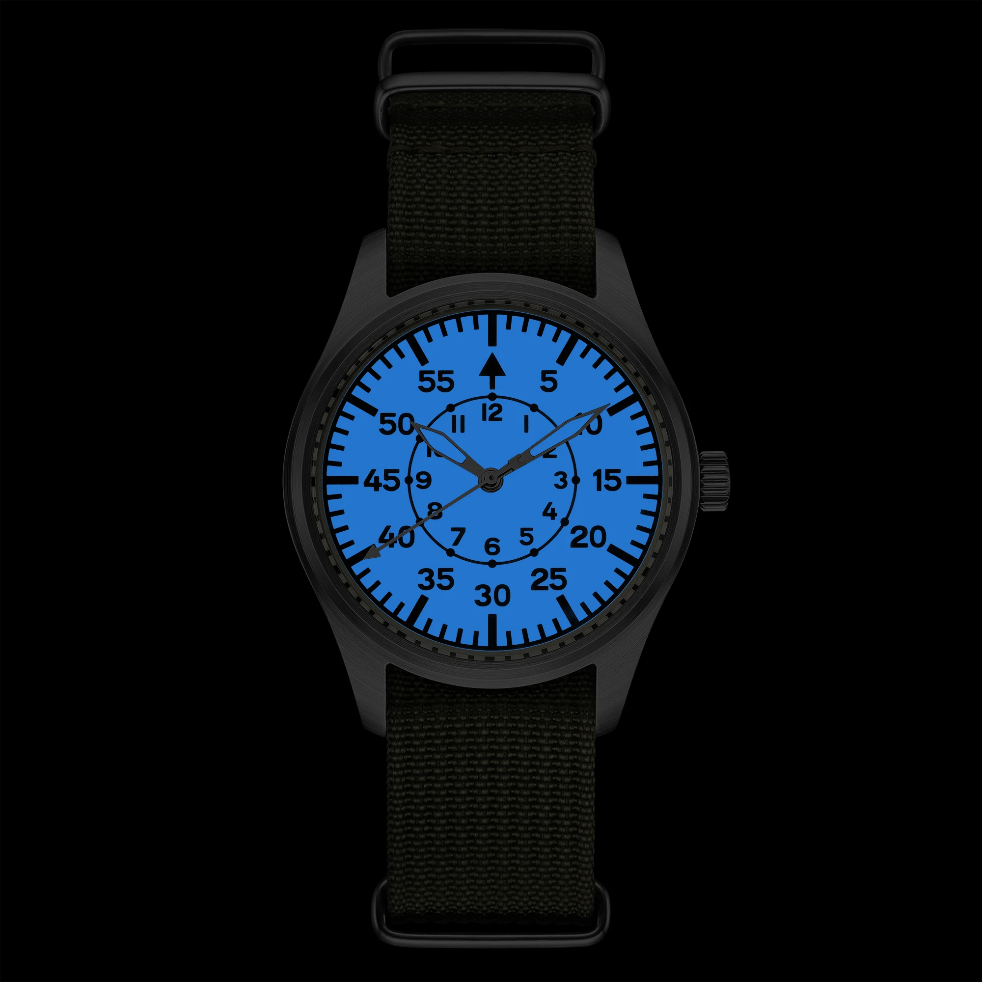 DD40mm Vh31 Beat Quartz Men Watches Sapphire Crystal Waterproof 5Bar 316L Stainless Steel vintage Pilot Men Watch