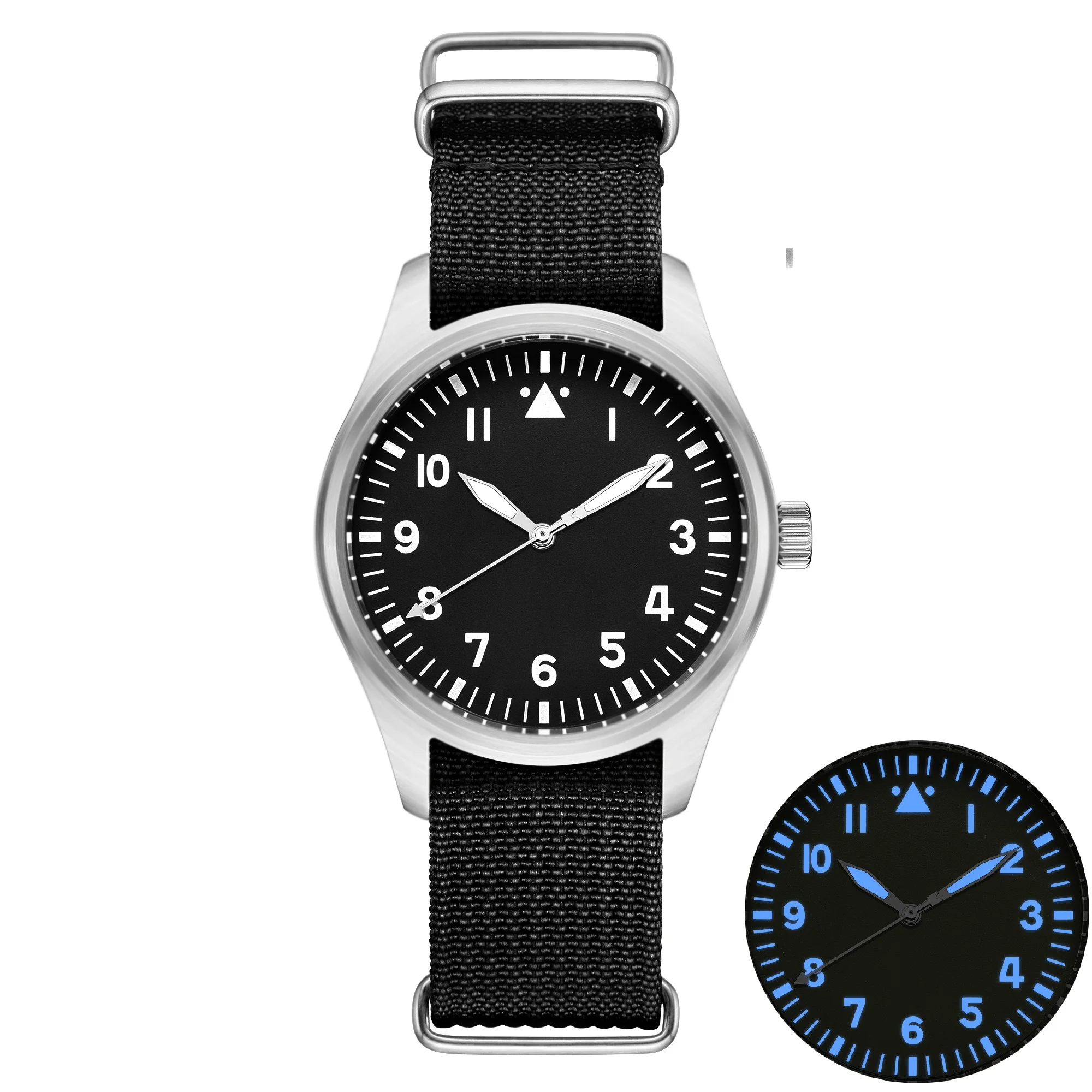 DD40mm Vh31 Beat Quartz Men Watches Sapphire Crystal Waterproof 5Bar 316L Stainless Steel vintage Pilot Men Watch