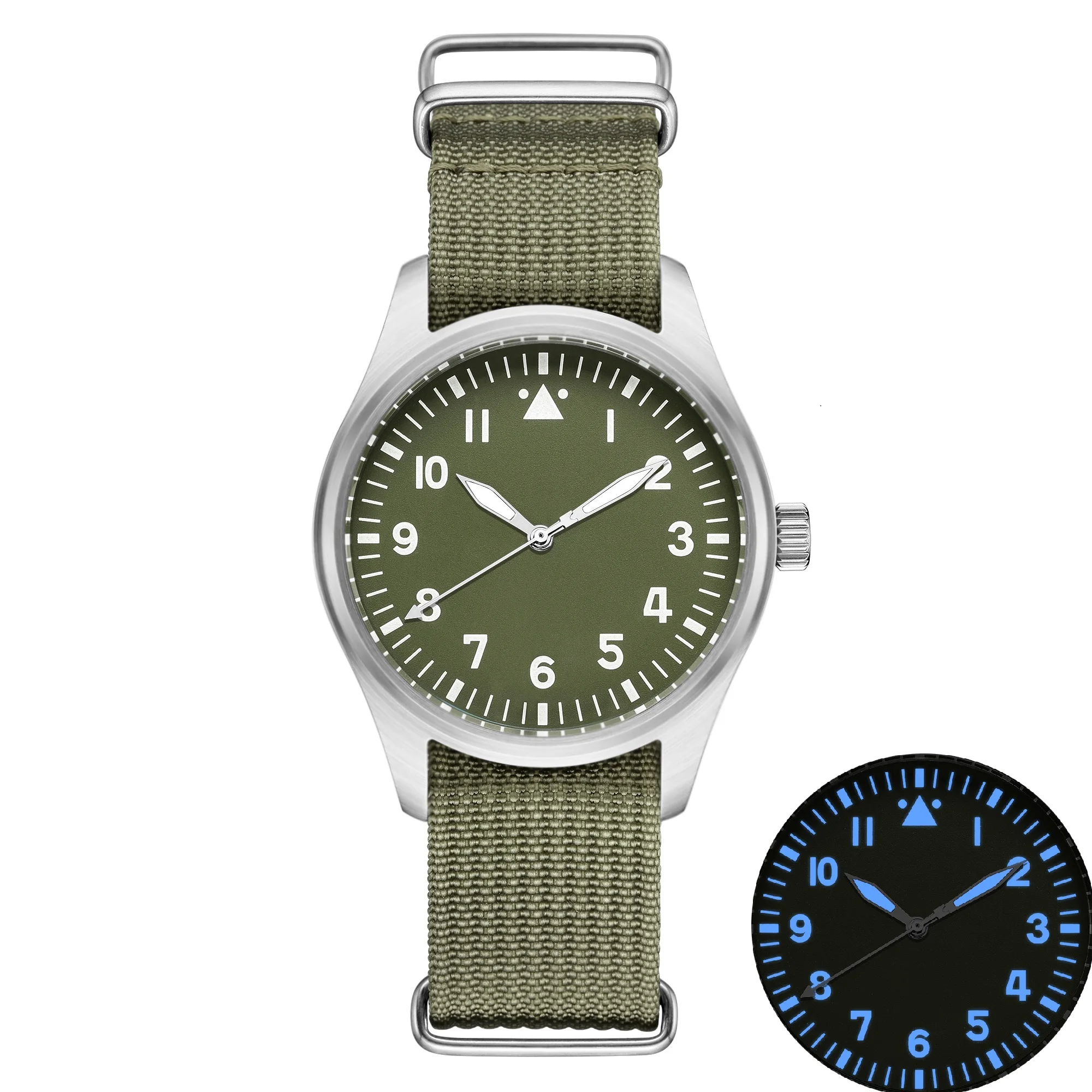 DD40mm Vh31 Beat Quartz Men Watches Sapphire Crystal Waterproof 5Bar 316L Stainless Steel vintage Pilot Men Watch