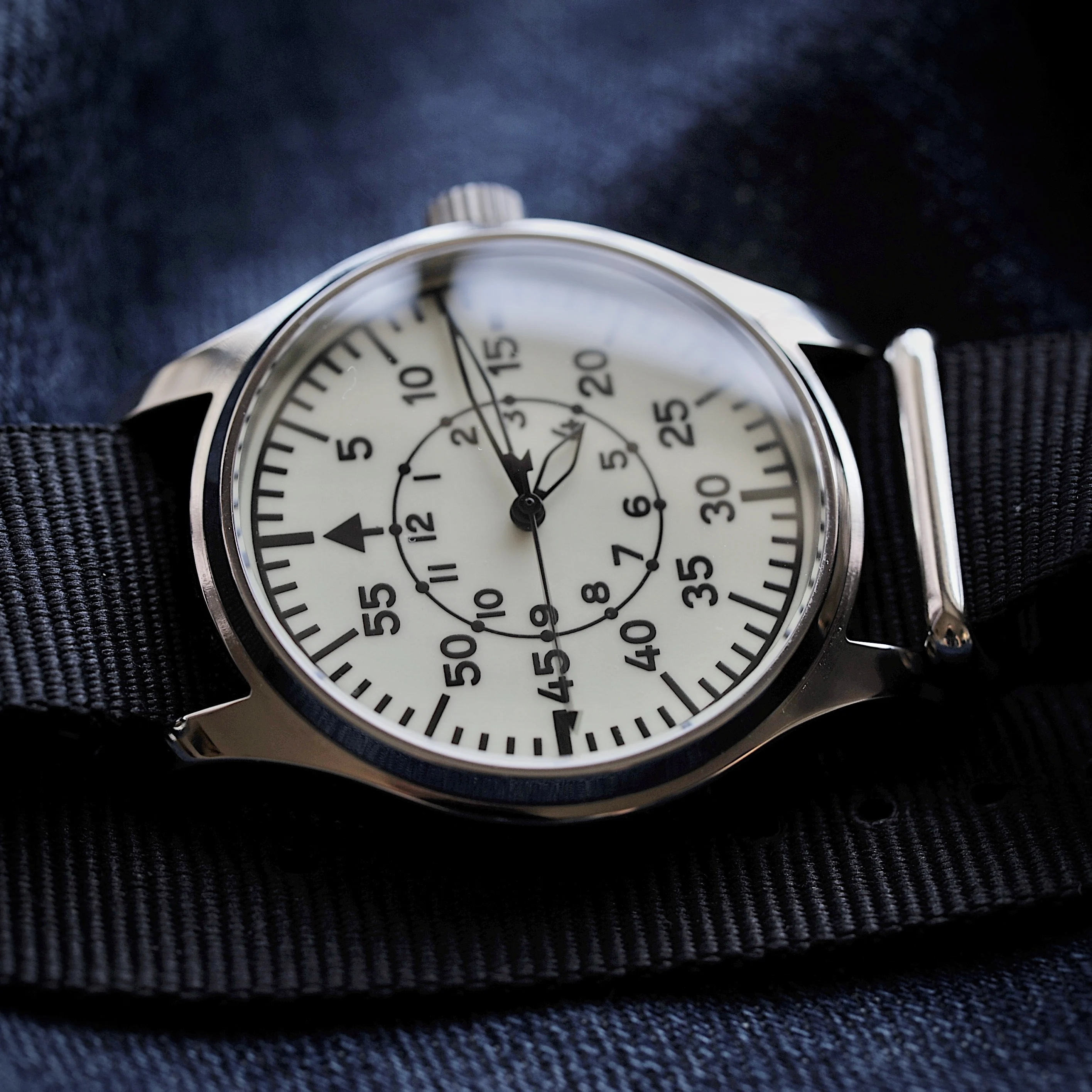DD40mm Vh31 Beat Quartz Men Watches Sapphire Crystal Waterproof 5Bar 316L Stainless Steel vintage Pilot Men Watch