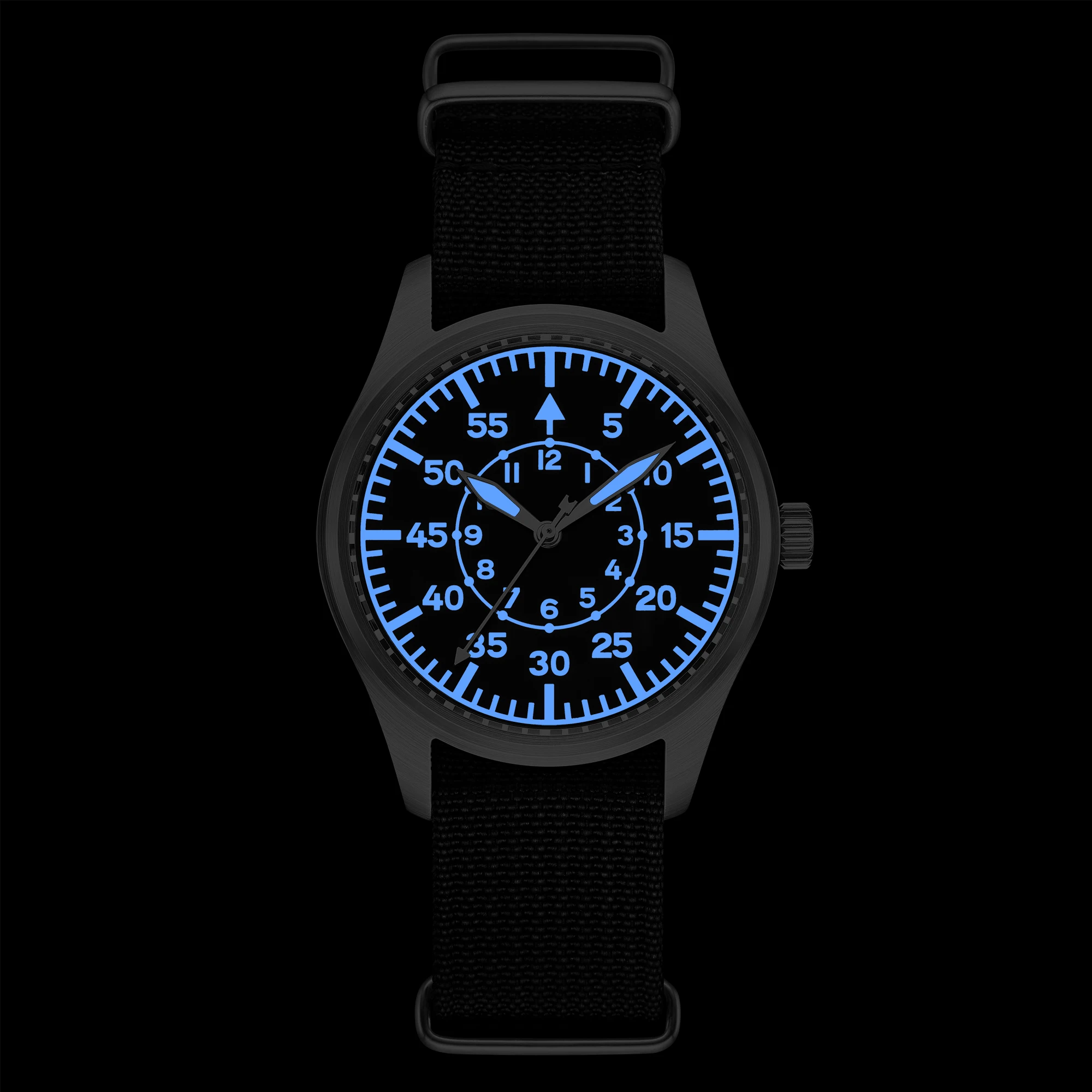 DD40mm Vh31 Beat Quartz Men Watches Sapphire Crystal Waterproof 5Bar 316L Stainless Steel vintage Pilot Men Watch