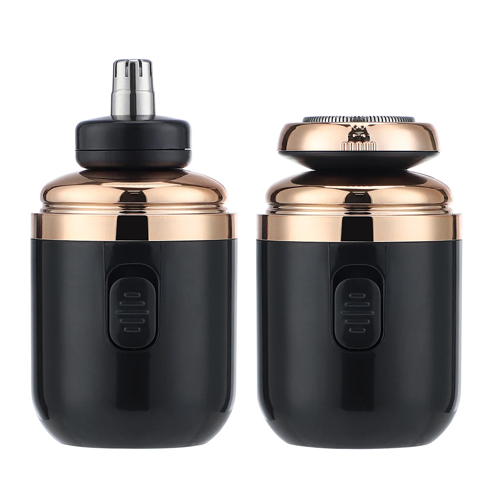 Mini Washable Electric Razor Travel Razor Type-c Charging Capsule Shaver Nose Hair Trimming Double Ring Knife Net