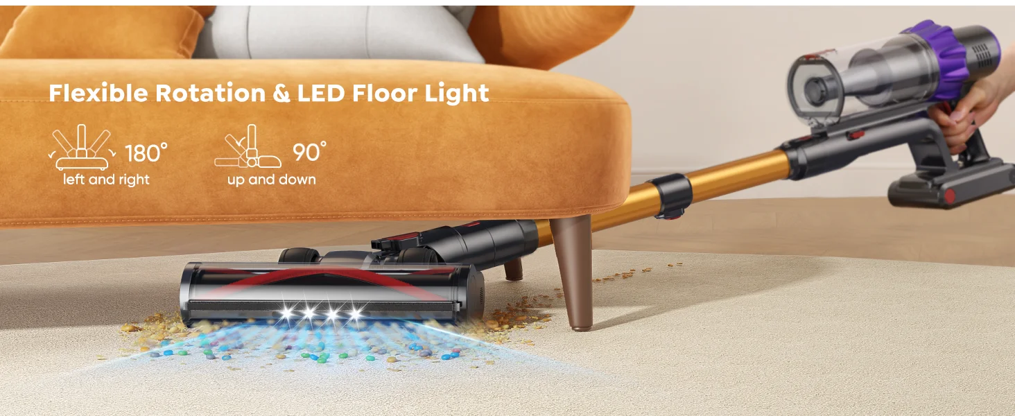BUTURE VC80 500W 48Kpa Suction Power Handheld Cordless Wireless Vacuum Cleaner for Home Appliance 1.5L Dust Cup RemovableBattery