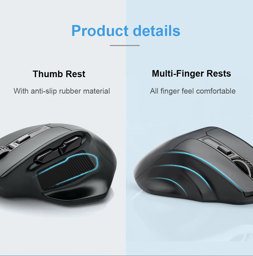 E-YOOSO X-31 USB 2.4G Wireless Gaming Large Mouse for Big Hands PAW3212 4800 DPI 5 buttons for gamer Mice computer laptop PC