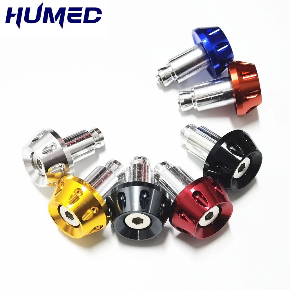 Universal 7/8' 22mm Motorcycle Handlebar Grips Bar End Plug CNC Aluminum Alloy Handle Bars Grip Cap Plug Slider