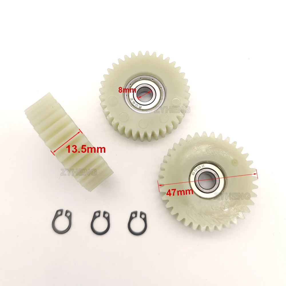 47x13.5mm Planetary Gear 36 Teeth Gears With 8mm Bearings Wheel Hubs Electric Bike Nylon Gear For Bafang Motor E-bike Parts