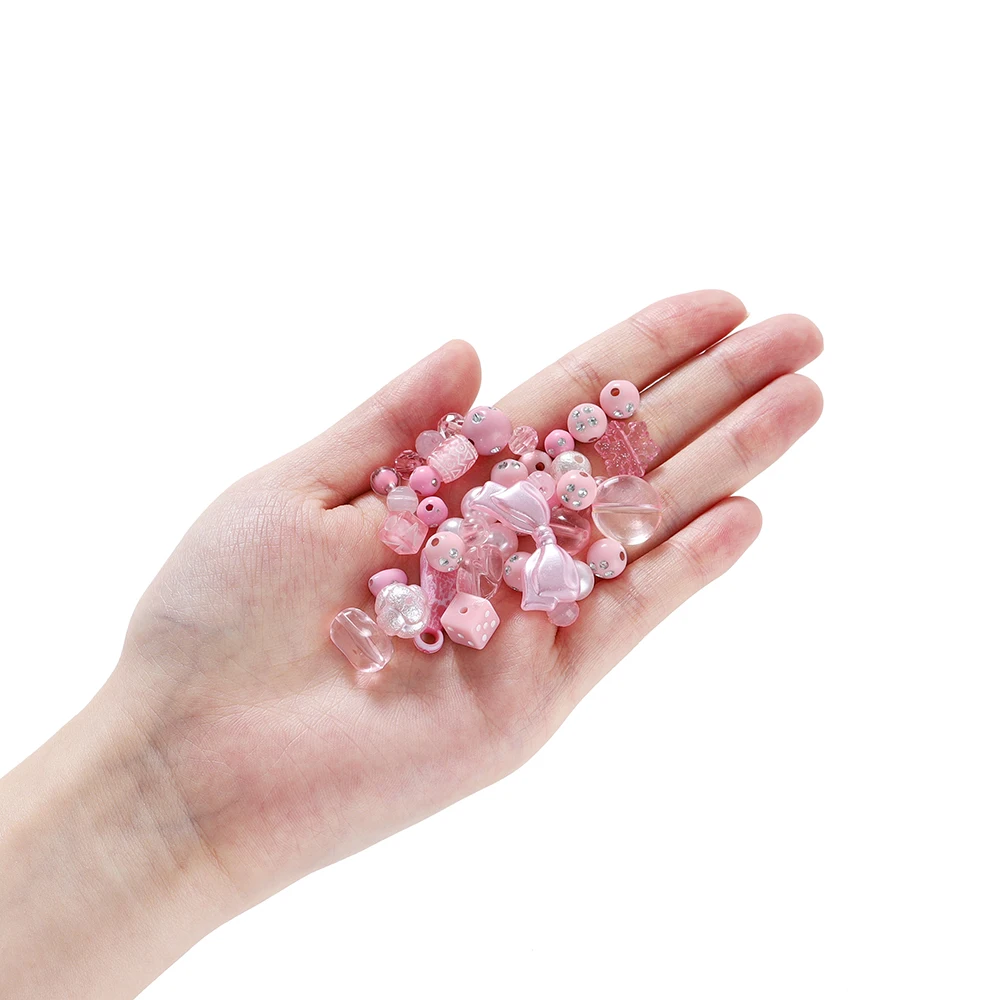 20g/lot Mixed Bowknot Beads Star Heart Butterfly Acrylic Spacer Bead for Jewelry Making DIY Bracelets Necklace Accessories