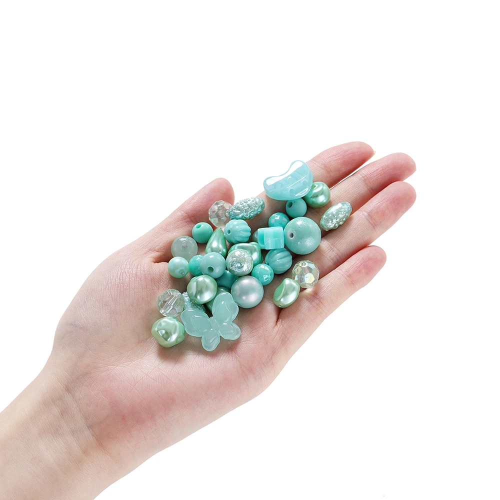 20g/lot Mixed Bowknot Beads Star Heart Butterfly Acrylic Spacer Bead for Jewelry Making DIY Bracelets Necklace Accessories