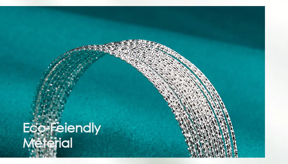 DOTEFFIL 925 Sterling Silver Multi-line Bangle Bracelet For Woman Man Wedding Engagement Fashion Charm Party Jewelry