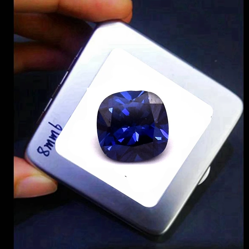 Natural Tanzanite Blue Sapphire Cushion Cut AAAA+ 12×12mm 10.50Ct Loose Gemstone For Jewelry Making