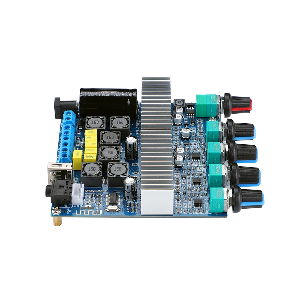 AIYIMA Audio Upgraded TPA3116 Subwoofer Amplifier Board 2.1 Channel HiFi USB DAC Bluetooth 5.0 Power Amplifiers 2x50W+100W