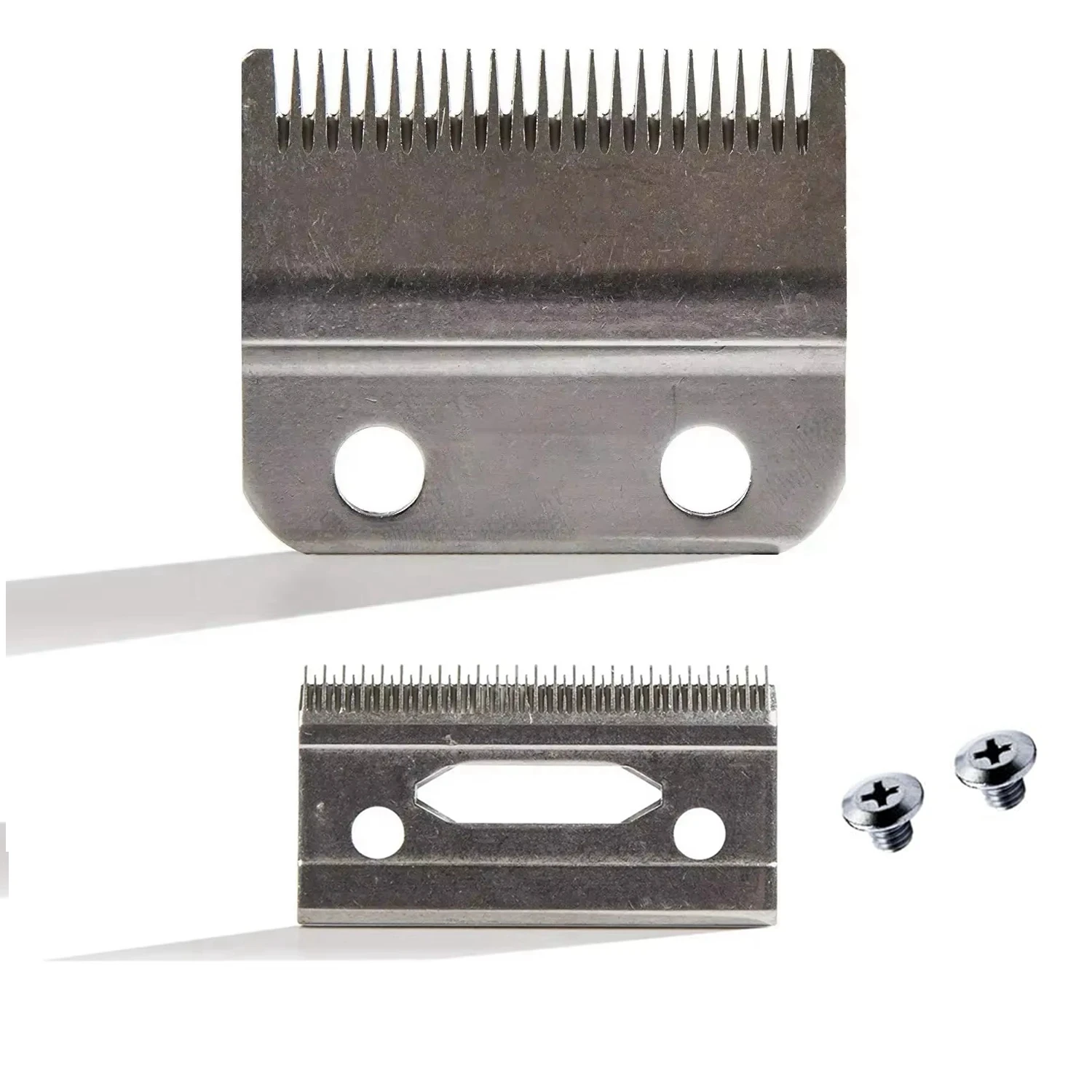 #2162,Professional Stagger-Tooth 2-Hole replacement Clipper Blade set Compatible With For Cordless Magic Clip 8148
