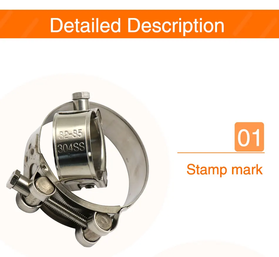 ZSDTRP 28 35 39 43 47 51 55 59 63mm Motorcycle Stainless Steel For Band Exhaust Clamp Kit Fit Motorcycle Muffler Silencer