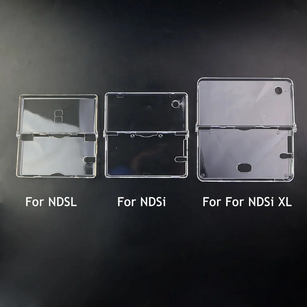 JCD In Bulk Plastic Clear Crystal Protective Hard Shell Skin Case Cover For 3DS New 3DS XL LL NDSL NDSI XL LL Console