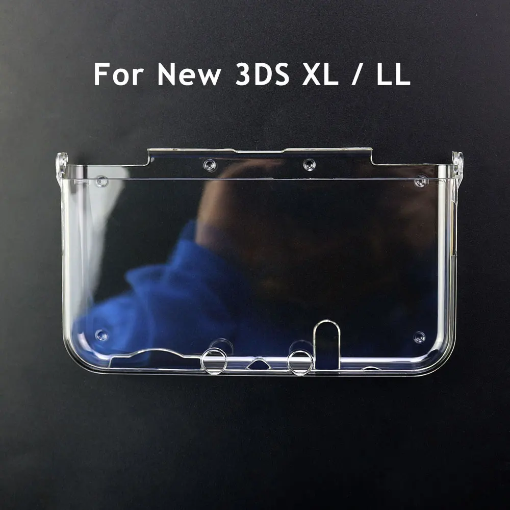 JCD In Bulk Plastic Clear Crystal Protective Hard Shell Skin Case Cover For 3DS New 3DS XL LL NDSL NDSI XL LL Console