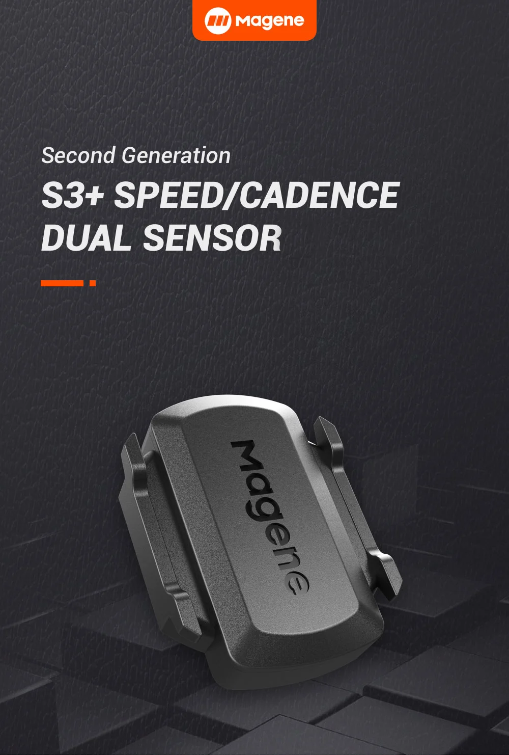 Magene Cadence Sensor Speed S3+ Speedometer ANT+ Bluetooth Computer Compatible with Garmin IGP Bryton  Bike Computer Wireless