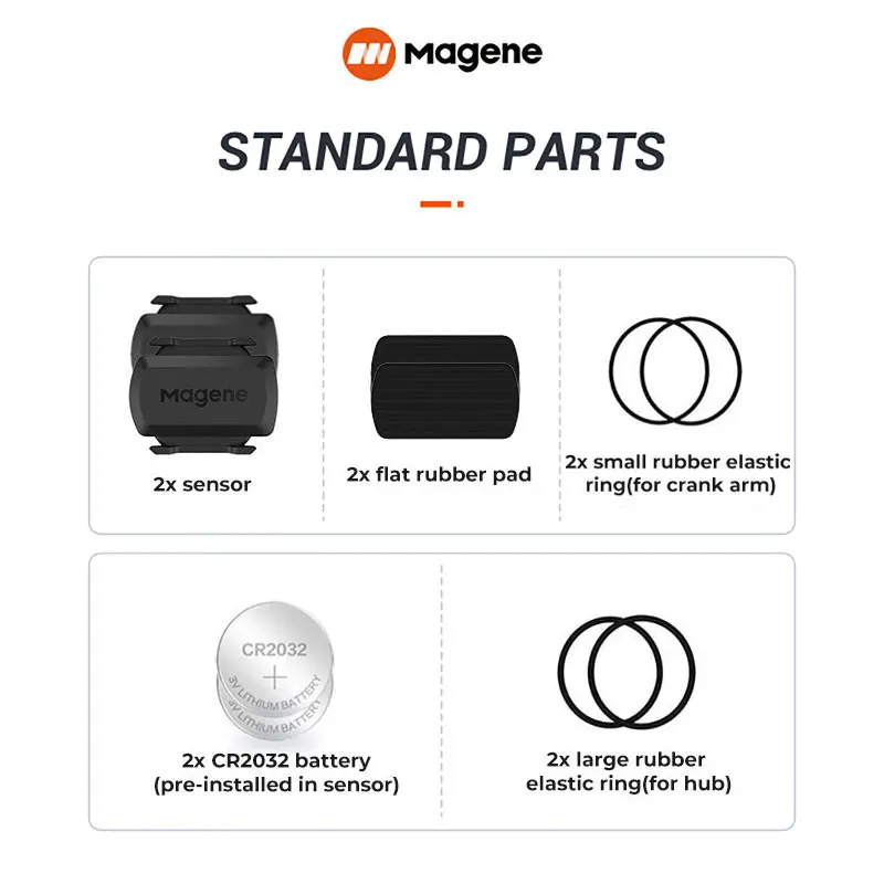 Magene Cadence Sensor Speed S3+ Speedometer ANT+ Bluetooth Computer Compatible with Garmin IGP Bryton  Bike Computer Wireless