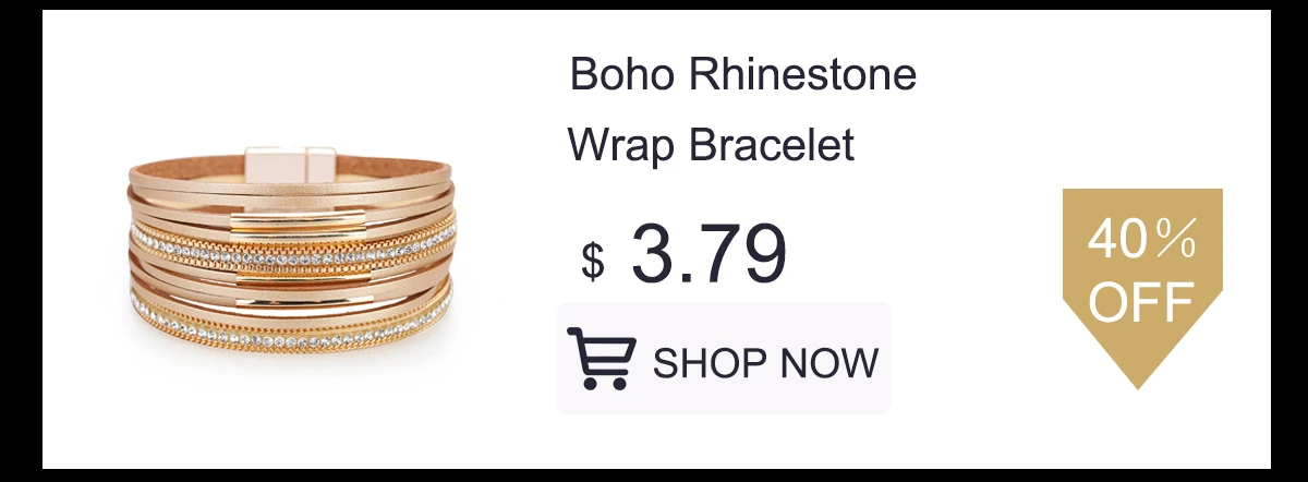 ALLYES Champagne Genuine Leather Bracelets for Women Boho Multilayer Metal Charm Resin Beads Wrap Bracelets Fashion Jewelry