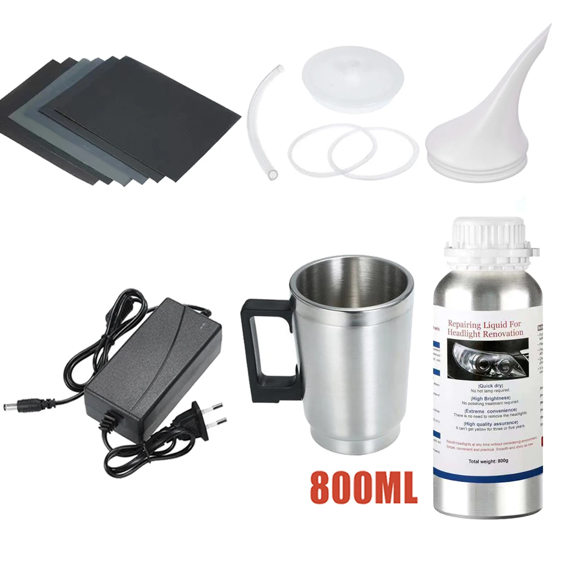 Car Headlight Polish restoration Kit headlight polishing cleaning Kit Anti-Scratch Hydrophobic Car Headlight Repair Polish
