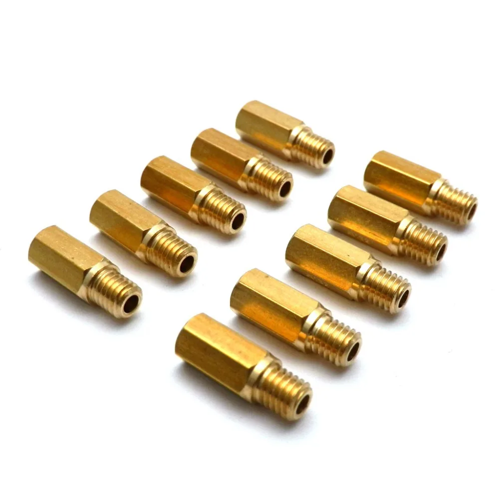 Pack of 10 Pieces Main Jet For Keihin FCR OKO KOSO PE PWK Carburetor Hexagon Motorcycle Main Injector Nozzle