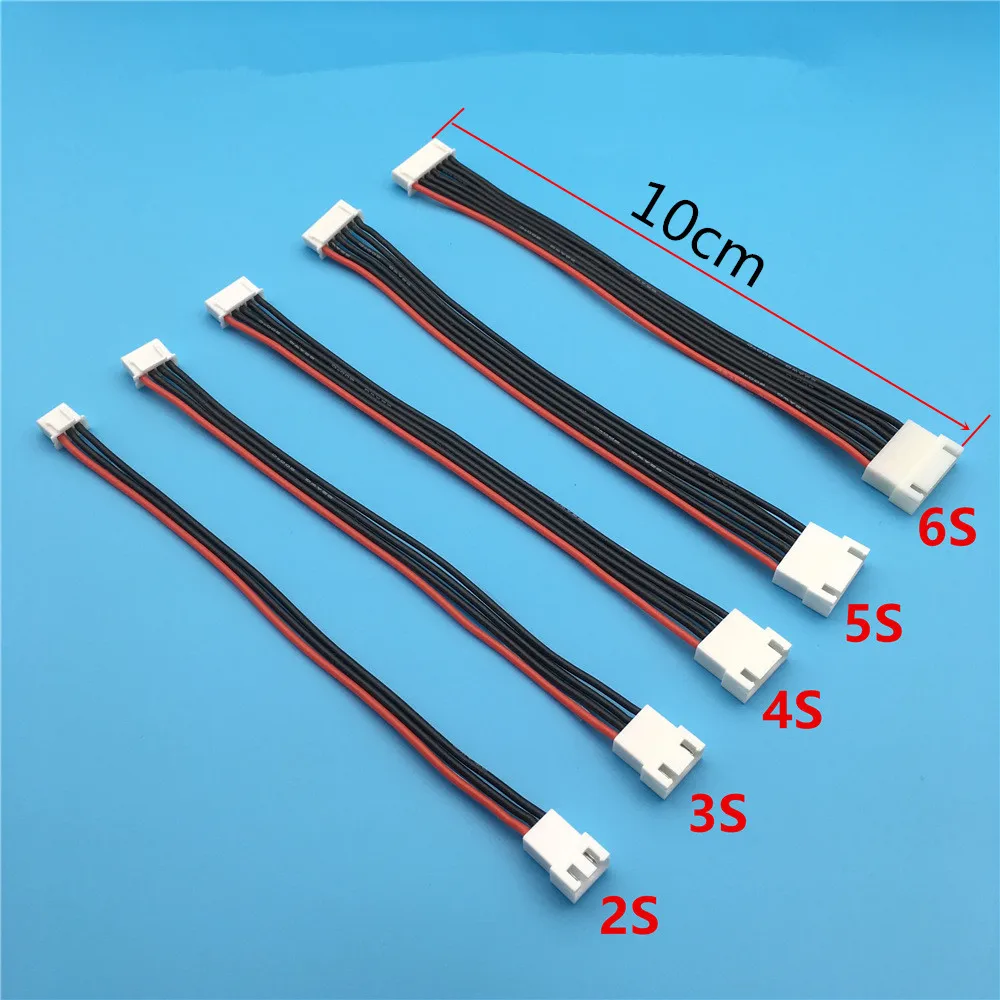 5pcs 2s 3s 4s 5s 6s LiPo Battery Balance Charger Plug Line Extension Cord Wire Balancer Connector Cable
