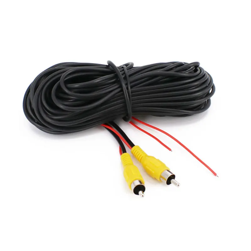 6 Meters 10M 15M 20M Car Truck RCA Video Extension Cable Male to Male with Trigger Wire for Backup Camera Rear View Parking