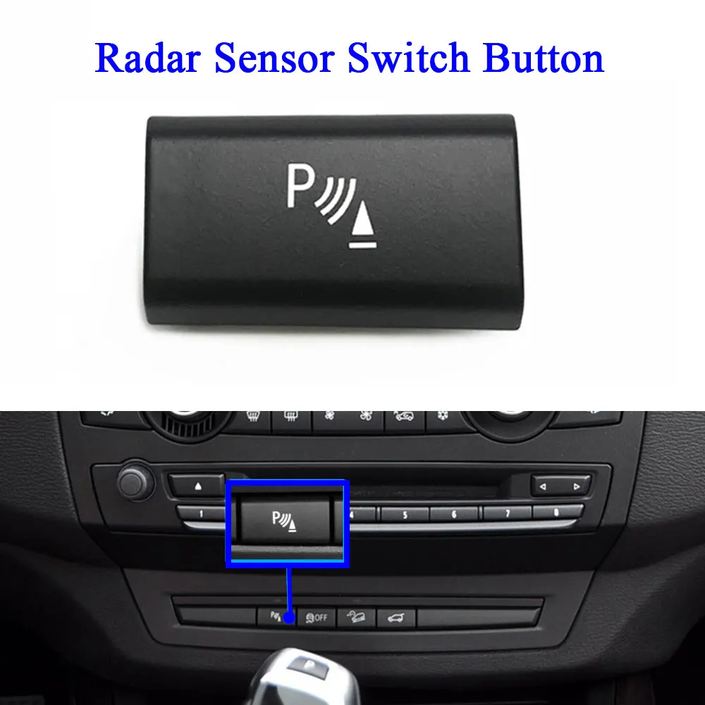 For BMW X5 X6 E70 E71 E72 Dashboard Fan Volume Radar Button AC Vent Grille Rear Trunk Switch Start Stop Key Cover Replacement