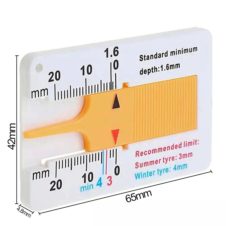 Digital Car Tyre Tire Tread Depth Gauge Meter Measurer Tool Caliper Thickness Gauges Tread Brake Pad Shoe Tire Monitoring System
