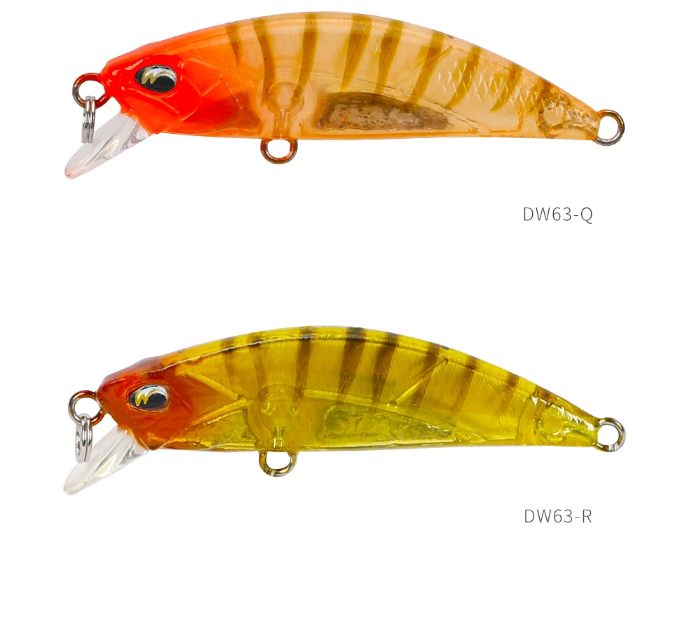 TSURINOYA Sinking Minnow Mini Hard Lure DW63 50S 50mm 5g Artificial Fishing Lure Wobblers Crankbait Trout Bait