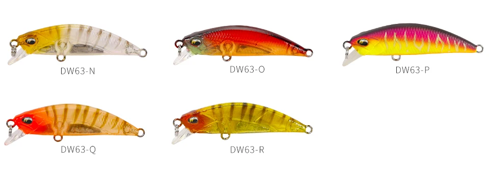 TSURINOYA Sinking Minnow Mini Hard Lure DW63 50S 50mm 5g Artificial Fishing Lure Wobblers Crankbait Trout Bait