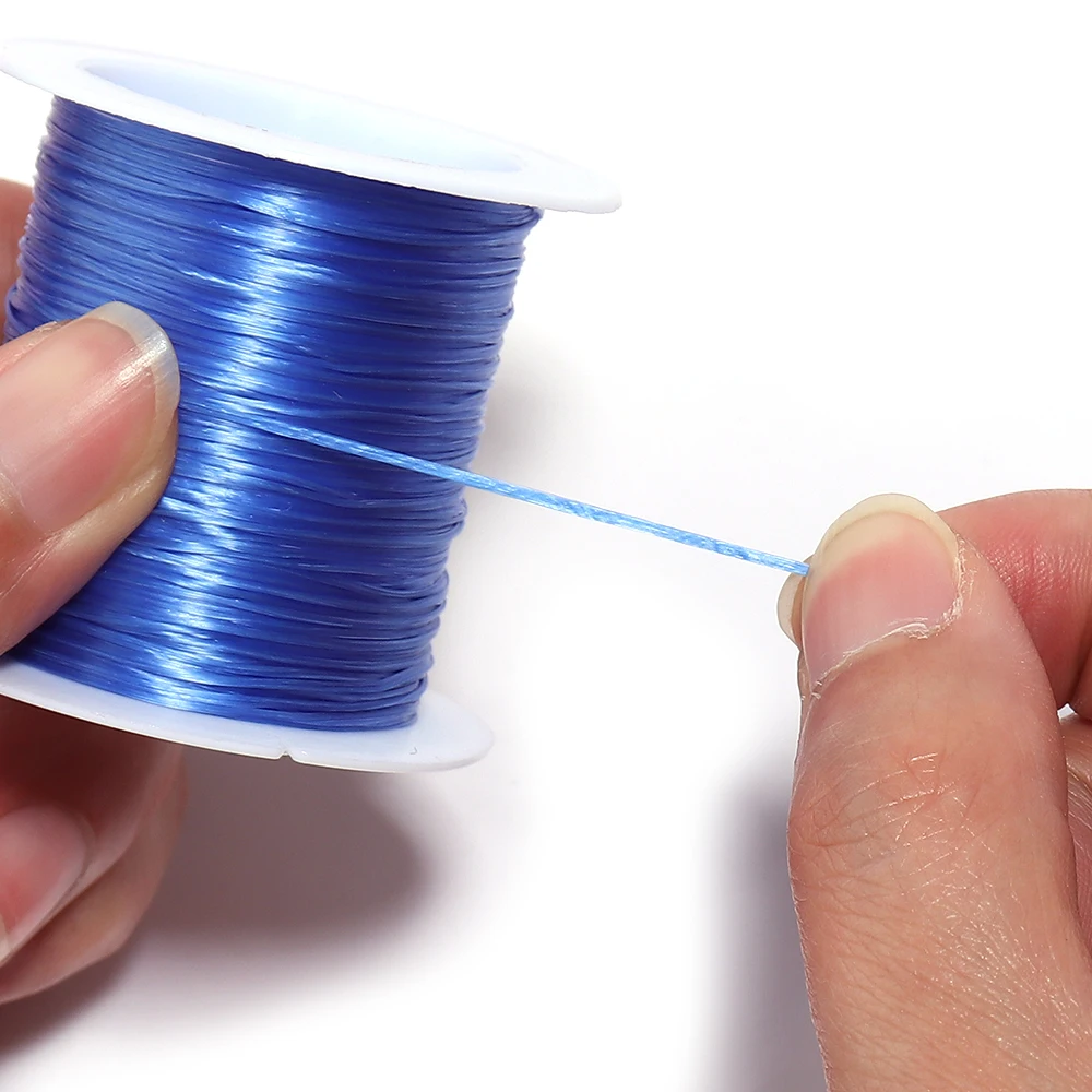 10-40M/Roll Strong Elastic Crystal Beading Cord 1mm for Bracelets Stretch Thread String Necklace DIY Jewelry Making Cords Line