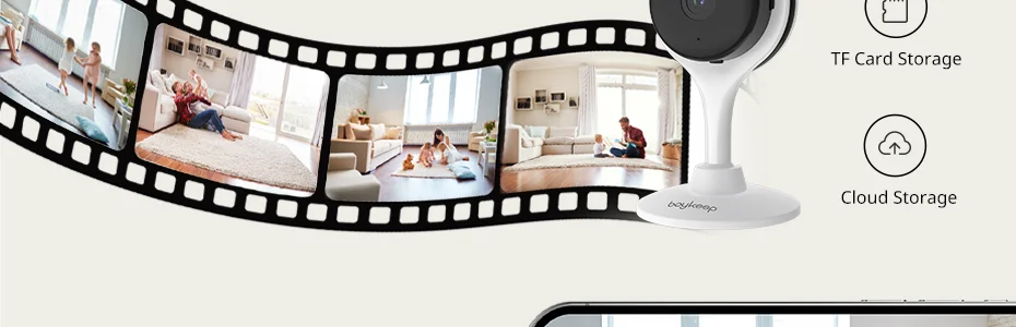 BoyKeep Surveillance Camera 3MP 5/2.4GHz WiFi Indoor Home Security Mini IP Smart Family CCTV Pet Camera Video Monitor 24/7 K10