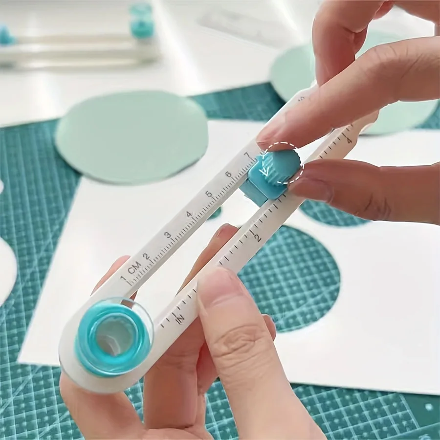 360° Adjustable Circle Cutter - Precision Scrapbooking Tool for Perfect Circular Paper Cuts - Ideal for Craft Enthusiasts,office
