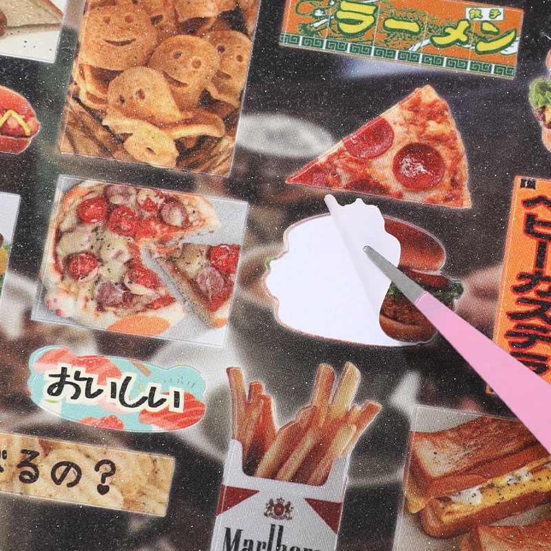 Mr. Paper 2Style 30Pcs/bag Japanese Food Sticker Book DIY Handbook Scrapbook Photo Frame Envelope Phone Case
