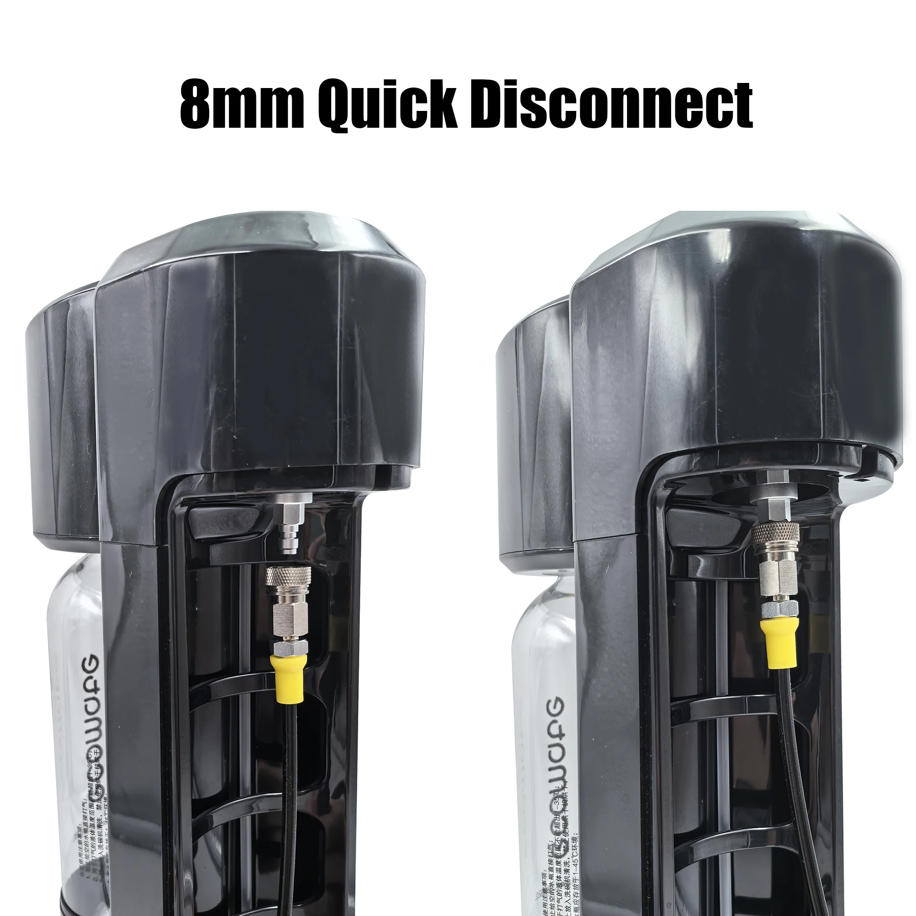Carbon Dioxide Filling Adapter 8mm Male Quick Disconnect TR21-4 for Soda Water Machine Sparkling Water Maker External CO2 Tank