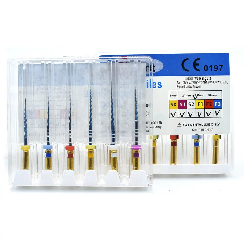 Dental Rotary Super Files Blue Files Rotary Files Niti Heat Activation Endodontic Files Use for Root Canal