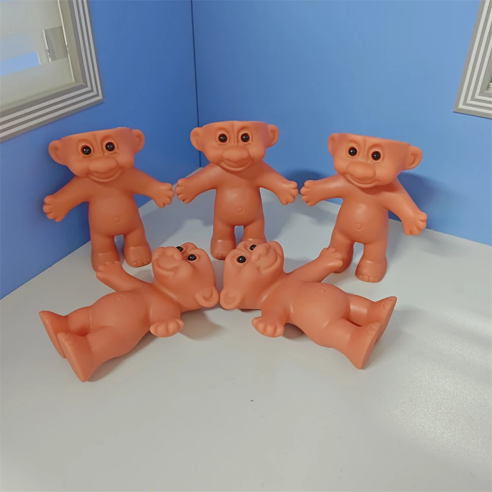 1/100pcs Portable PVC Troll Doll Protective Vintage Classic DIY Doll Decorate Light Holder Cute Troll Anti Fall Storage Case