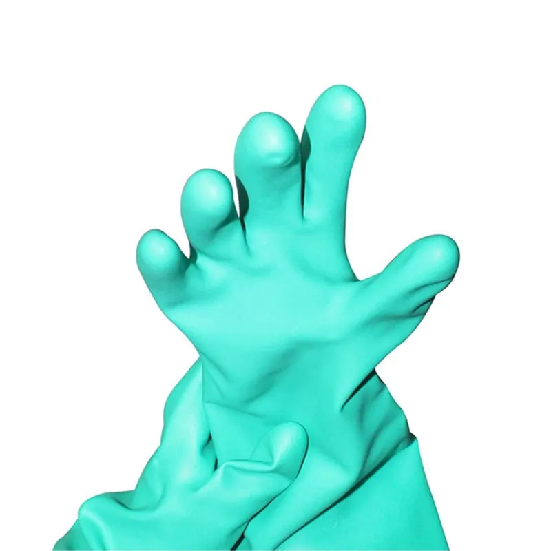 NMSAFETY Nitrile Solvent Gloves Oil Resistant Slip-Resistant Glove Chemical Household Cleaning Tools Waterproof Long Glove
