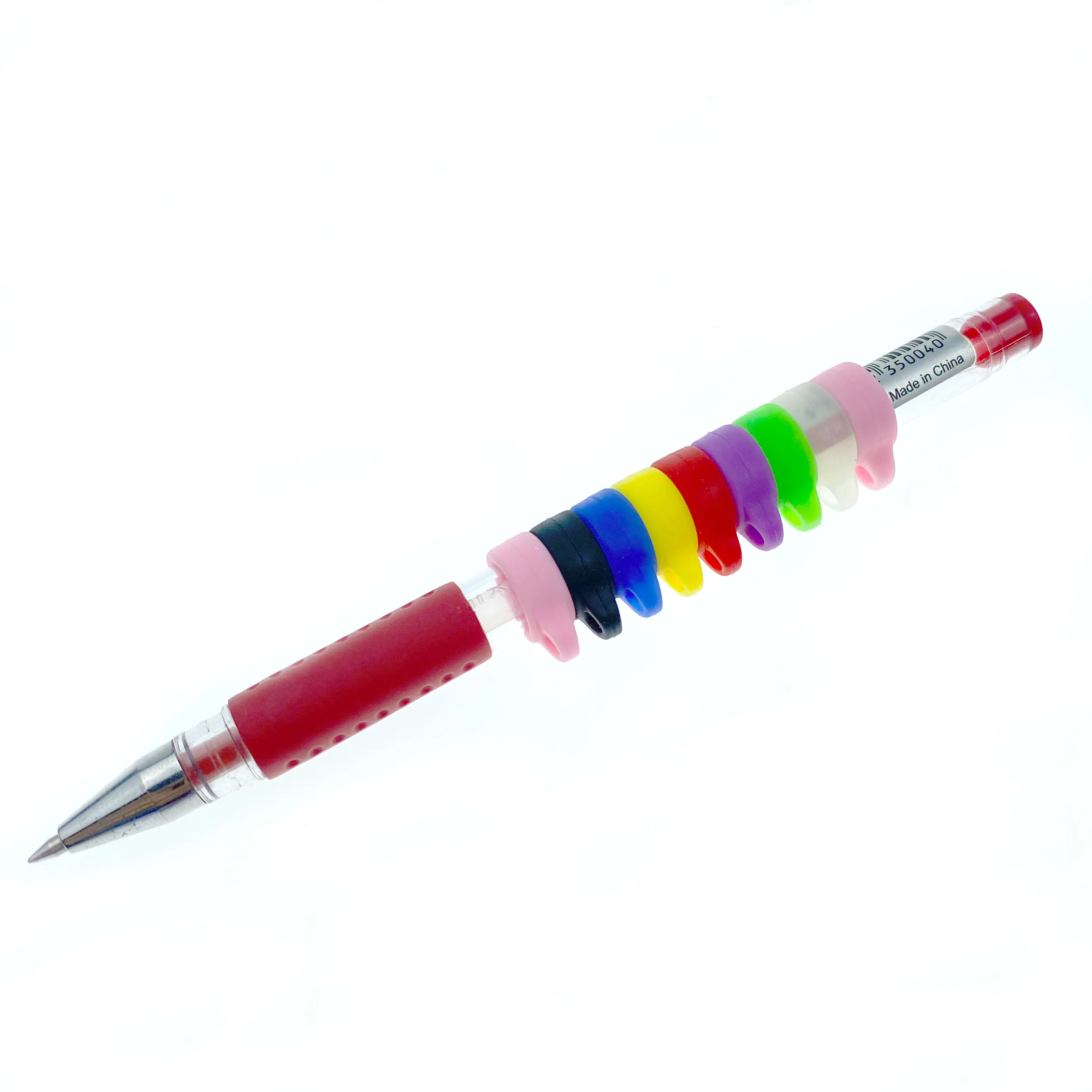 8mm Universal Anti-Lost Toothbrush Pen Necklace Lanyards Ring Portable Anti-Drop Silicone Ring Condenser Pencil Hearing Aid