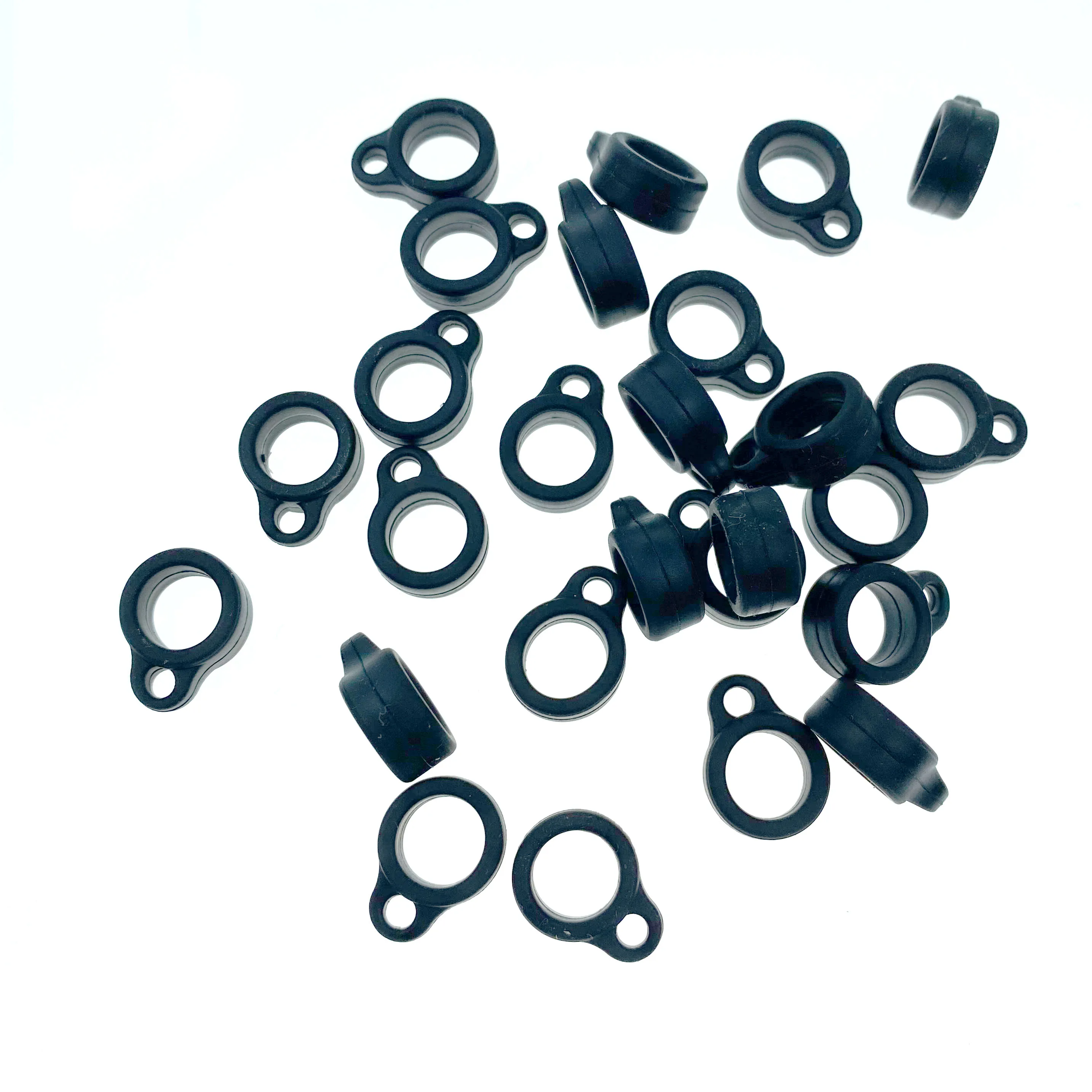 8mm Universal Anti-Lost Toothbrush Pen Necklace Lanyards Ring Portable Anti-Drop Silicone Ring Condenser Pencil Hearing Aid