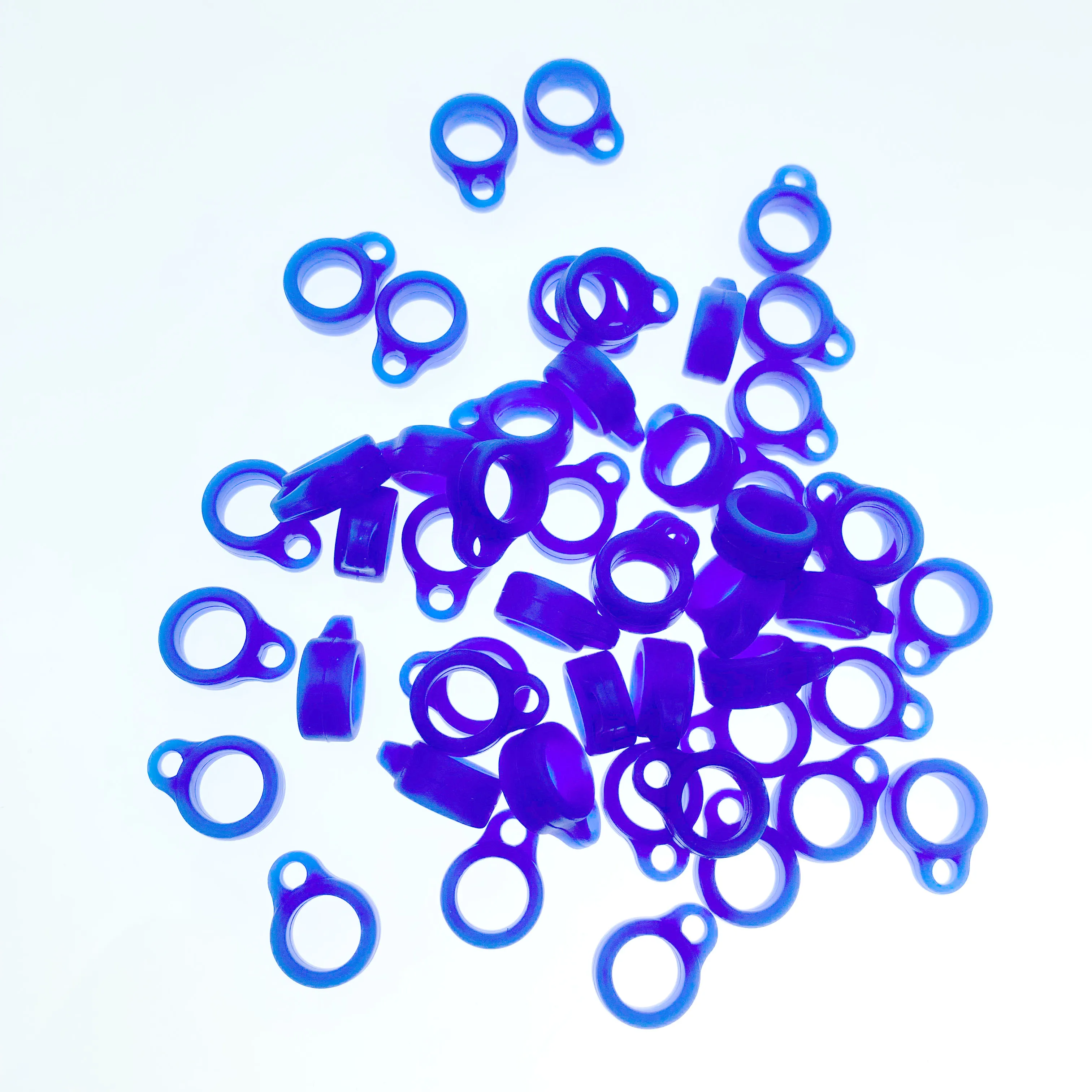 8mm Universal Anti-Lost Toothbrush Pen Necklace Lanyards Ring Portable Anti-Drop Silicone Ring Condenser Pencil Hearing Aid