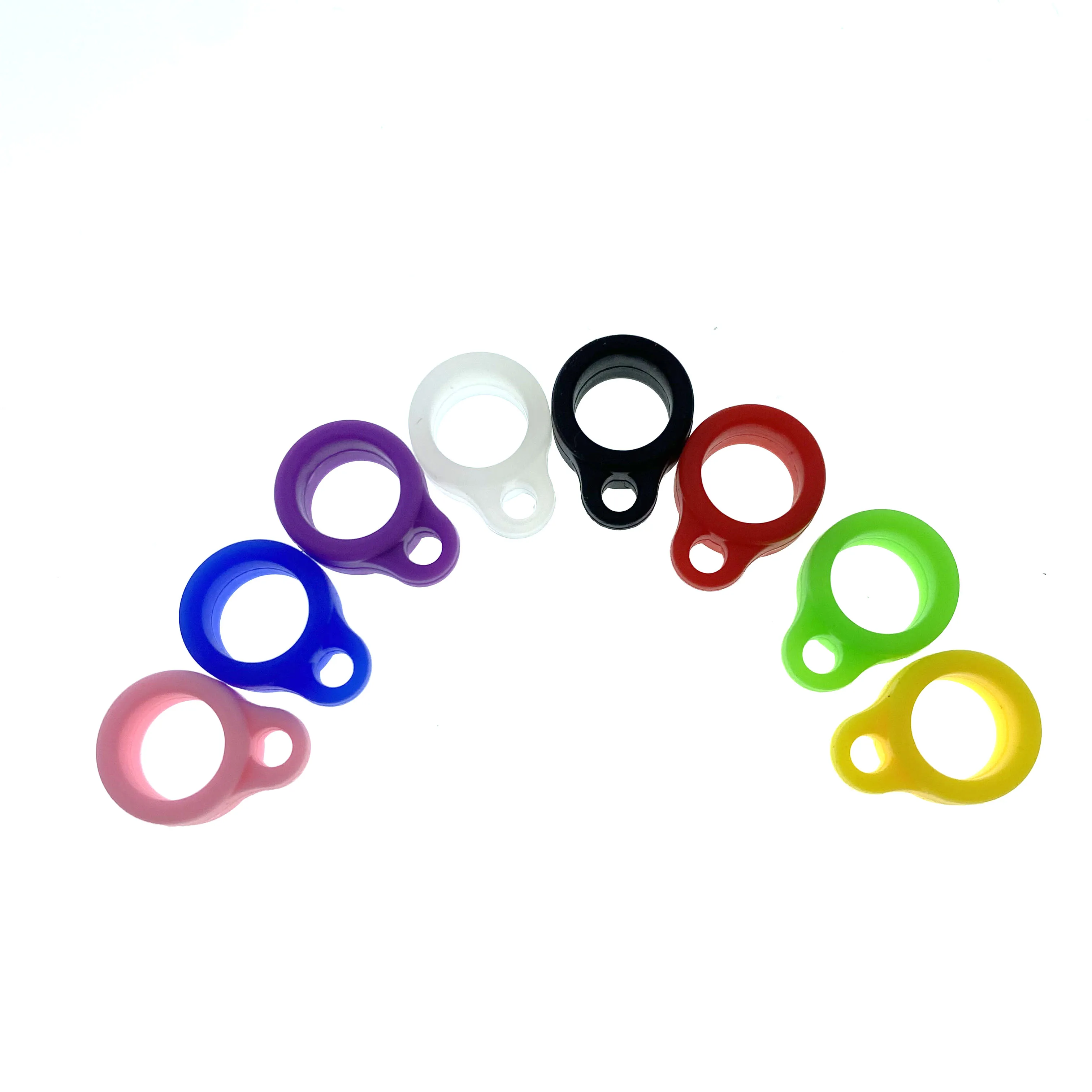 8mm Universal Anti-Lost Toothbrush Pen Necklace Lanyards Ring Portable Anti-Drop Silicone Ring Condenser Pencil Hearing Aid