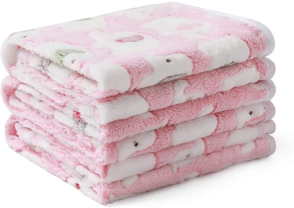 Cute Elephant Baby Blanket Newborn Swaddle Wrap Bedding Soft Warm Infant Quilt Coral Velvet Stroller Cover Babies Accessories