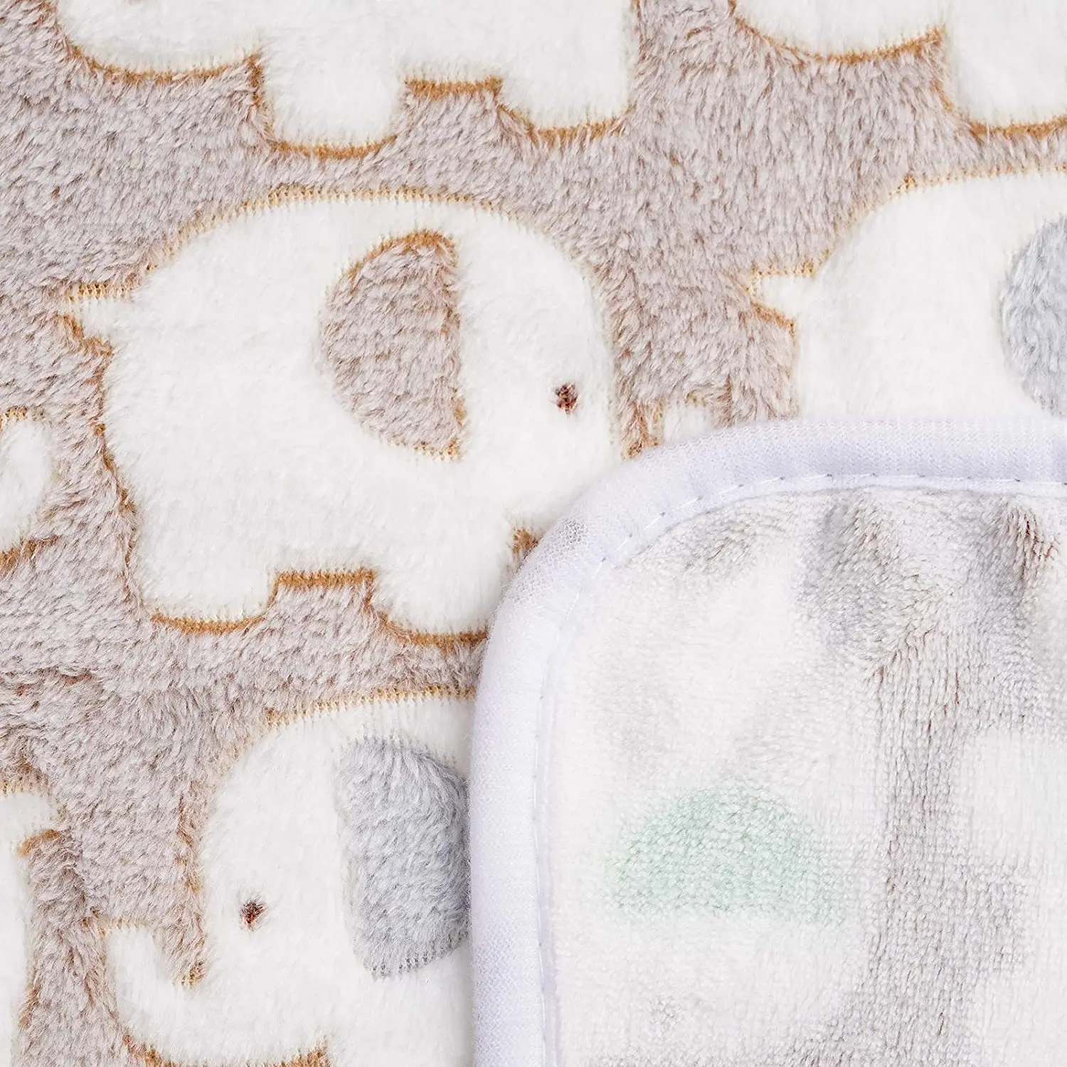 Cute Elephant Baby Blanket Newborn Swaddle Wrap Bedding Soft Warm Infant Quilt Coral Velvet Stroller Cover Babies Accessories