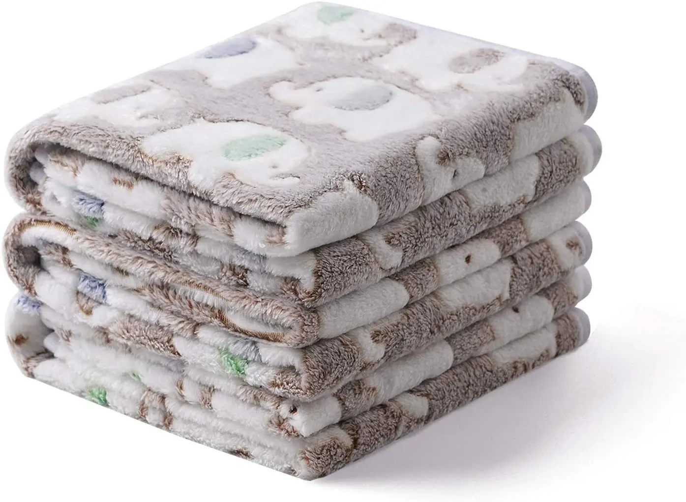 Cute Elephant Baby Blanket Newborn Swaddle Wrap Bedding Soft Warm Infant Quilt Coral Velvet Stroller Cover Babies Accessories